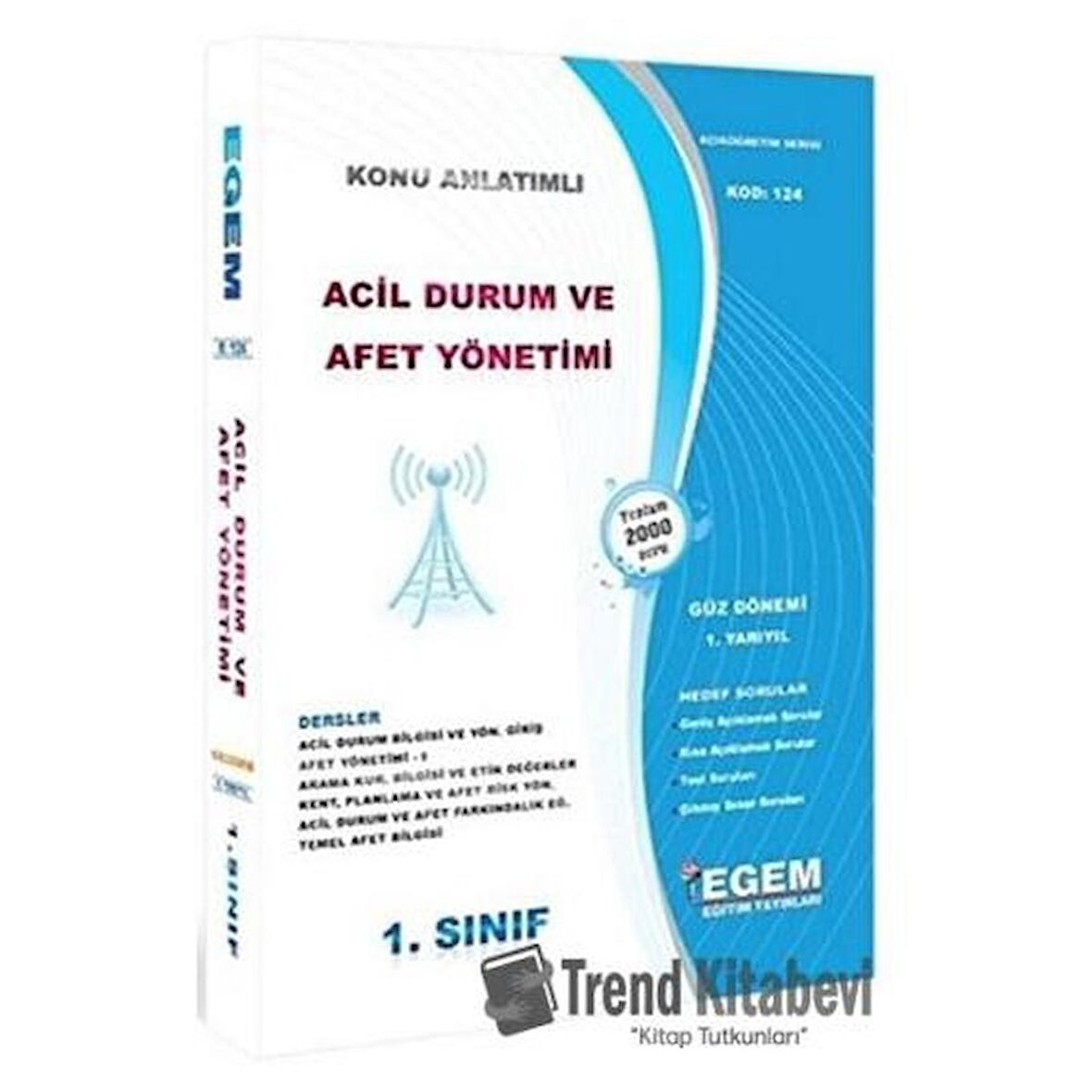 1. Sınıf 1. Yarıyıl Acil Durum ve Afet Yönetimi Konu Anlatımlı - Kod 124