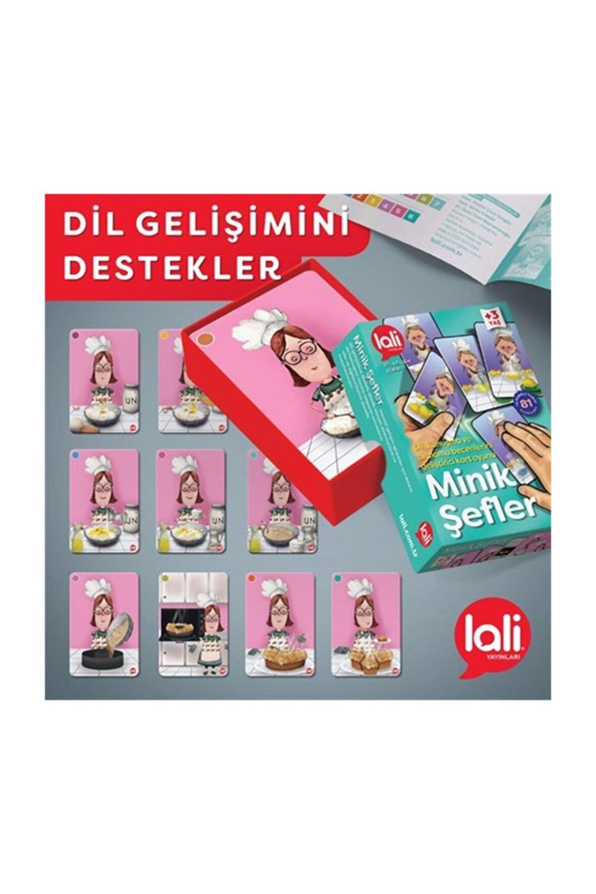 Lali Yayınları Minik Şefler Dİl Gelişimini Destekleyici Kartlar 