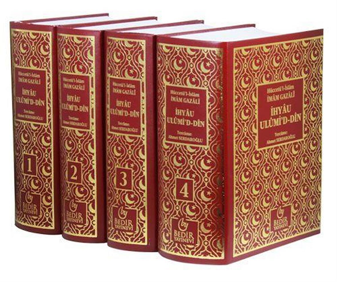 İhyau Ulumi'd Din (4 Cilt Takım Yeni Dizgi Bez Kapak)