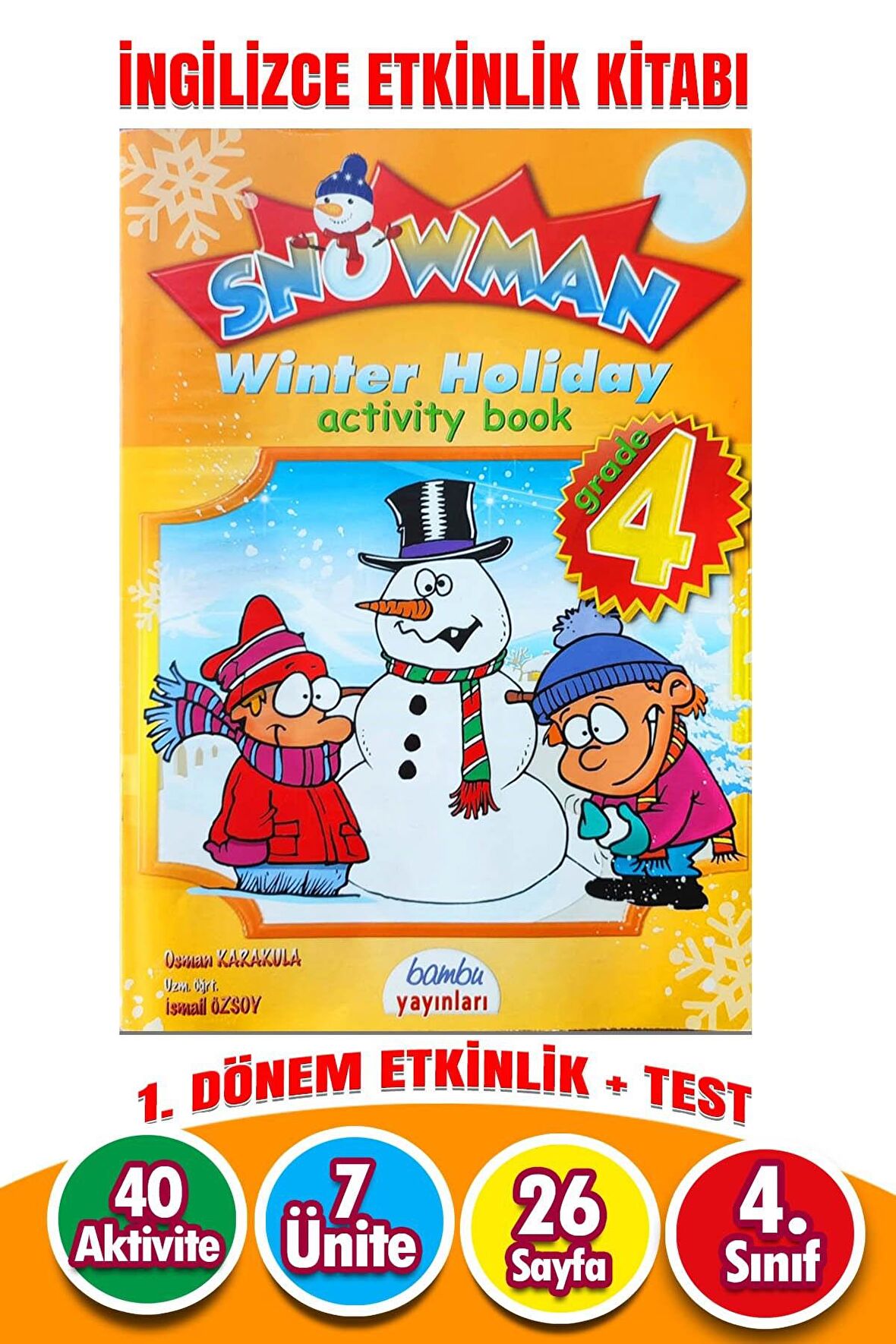4. Sınıf 1. Dönem İngilizce Etkinlik Testi