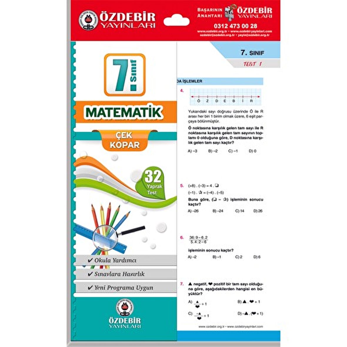 7. Sınıf Matematik Yaprak Test