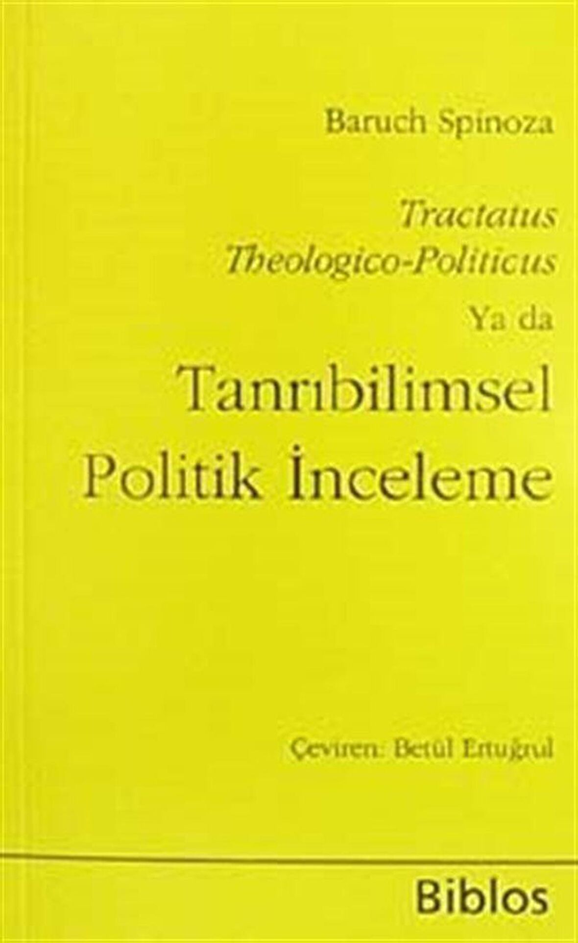 Tanrıbilimsel Politik İnceleme