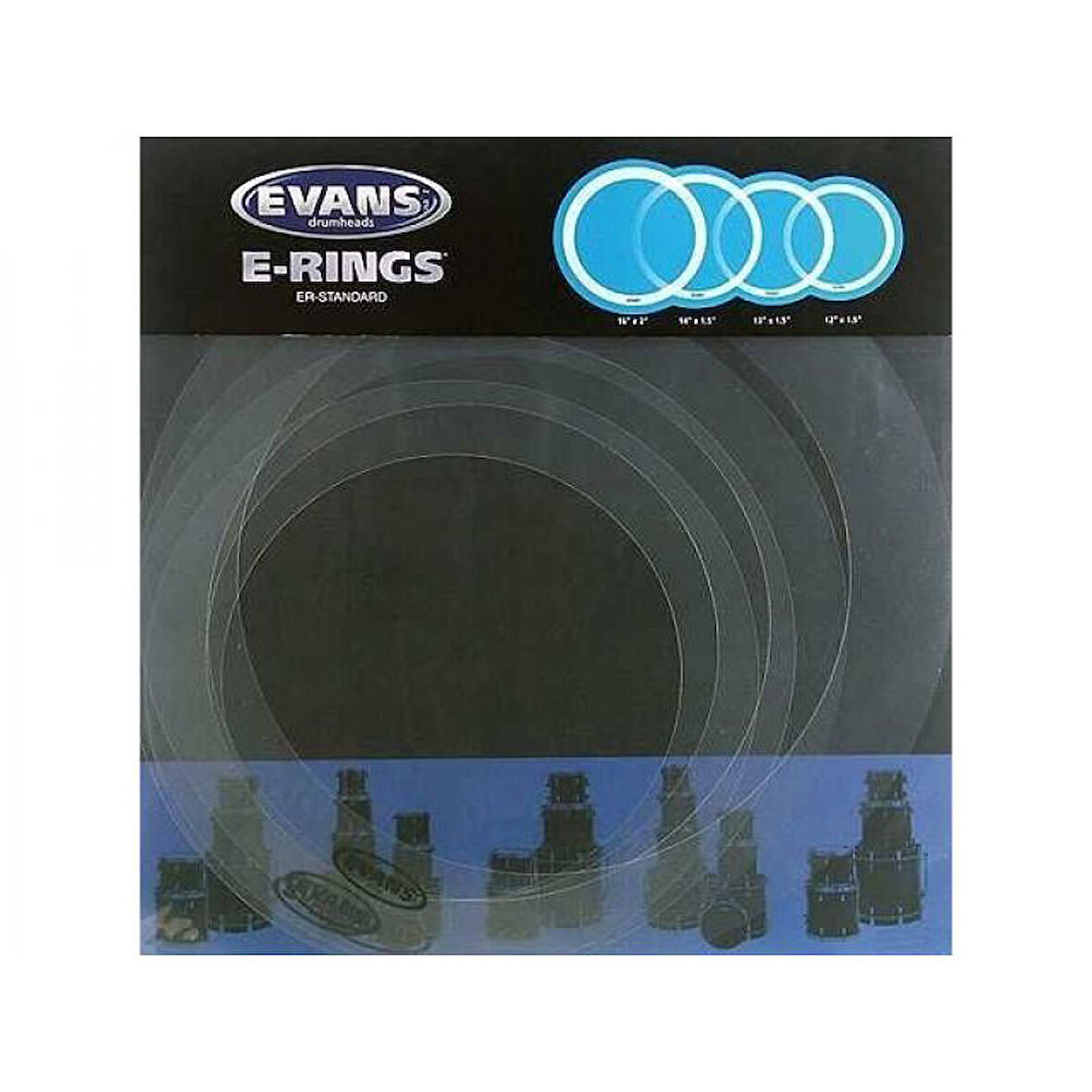 EVANS ESTD Davul Susturucu Set  E-Ring  12-13-14-16
