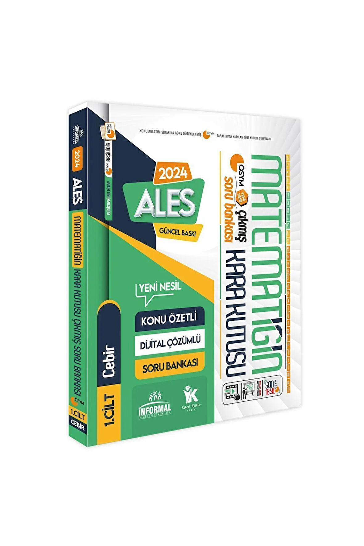 Ales Matematiğin Kara Kutusu 1.cilt Konu Özetli Dijital Çözümlü Ösym Çıkmış Soru Havuzu Bankası