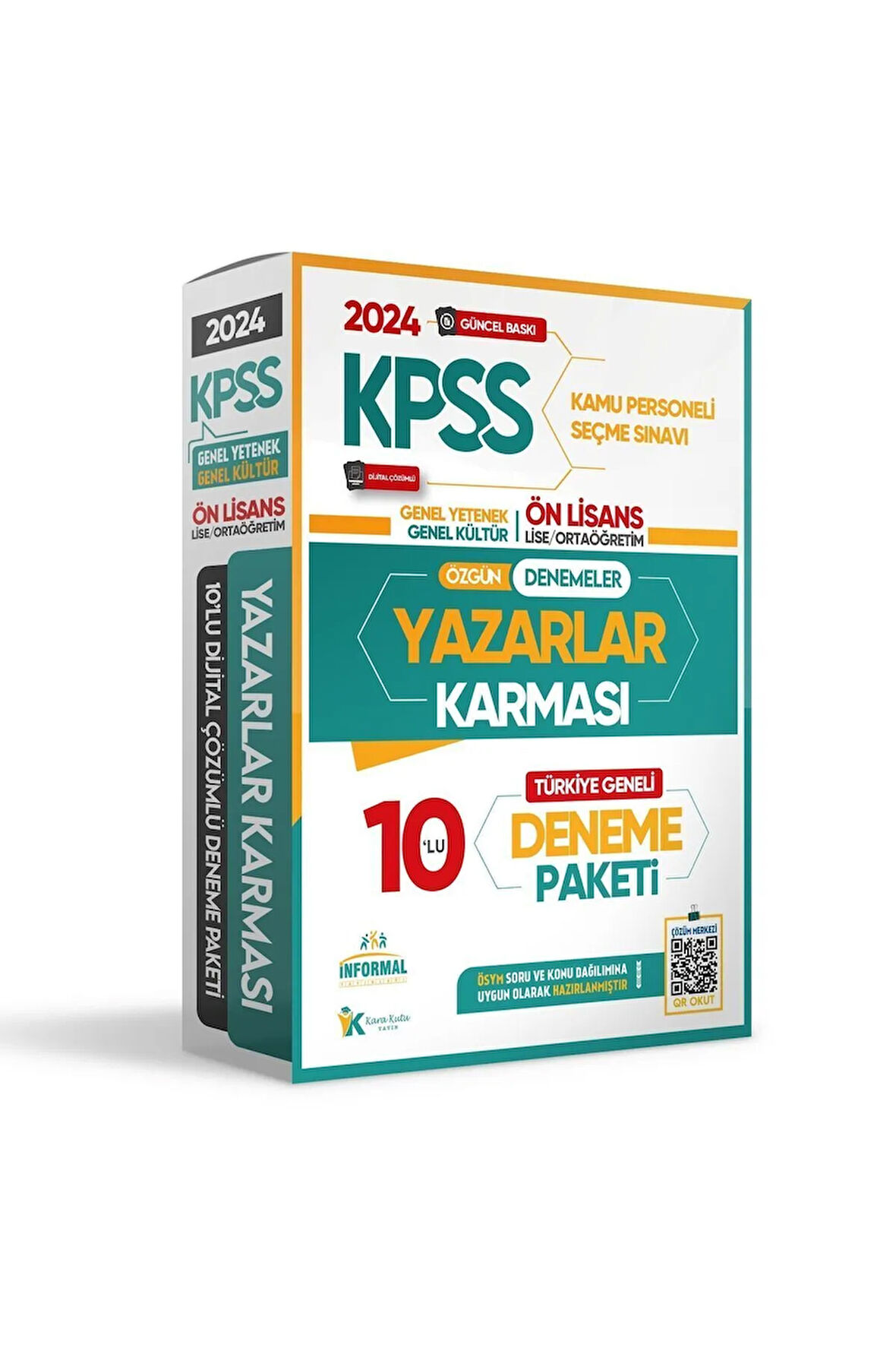 2024 Kpss Ortaöğretim Yazarlar Karması Gy-gk Türkiye Geneli Kurumsal 10lu D. Çözümlü Paket Deneme