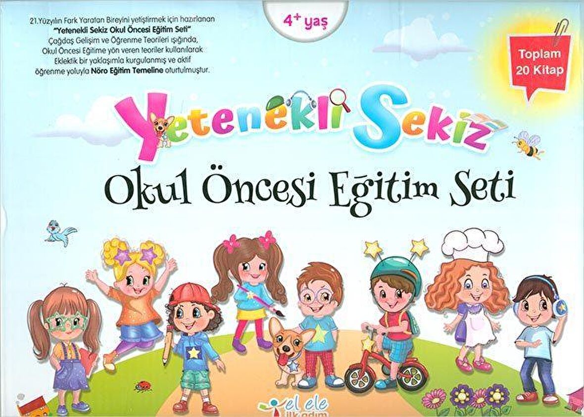 Yetenekli Sekiz Okul Öncesi Eğitim Seti - 20 Kitap