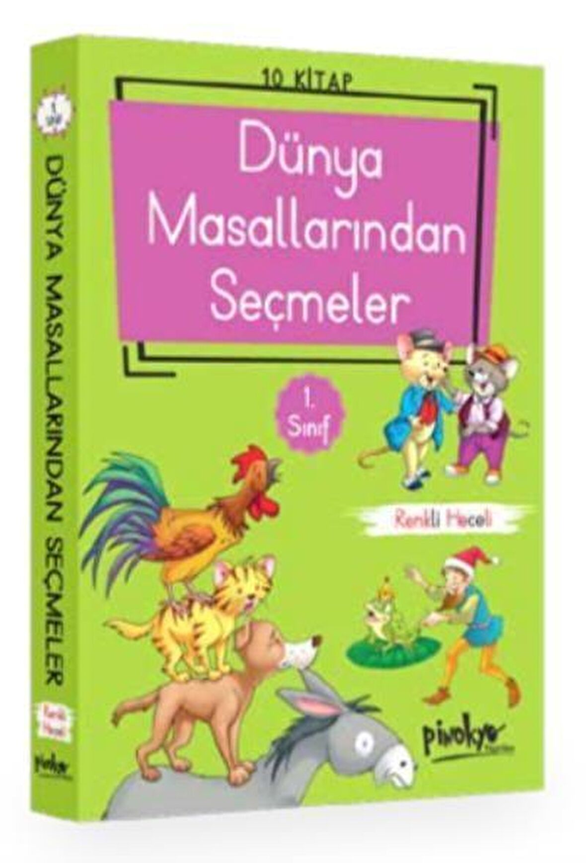 1. Sınıf Dünya Masallarından Seçmeler (10 Kitap Takım - Heceli)