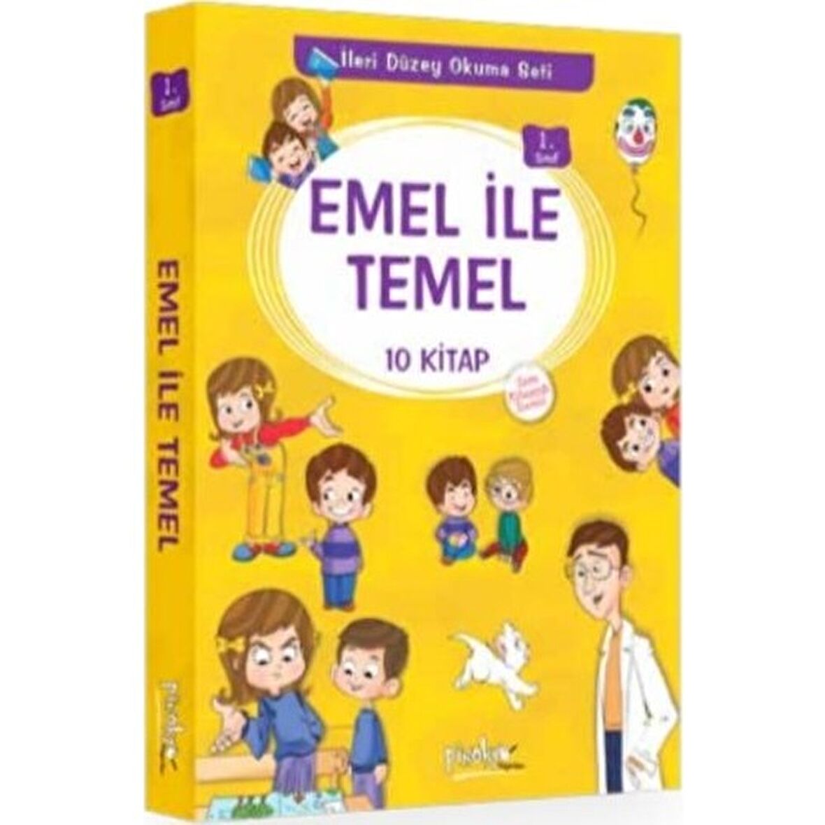 1. Sınıf Emel İle Temel Serisi (10 Kitaplık Set)