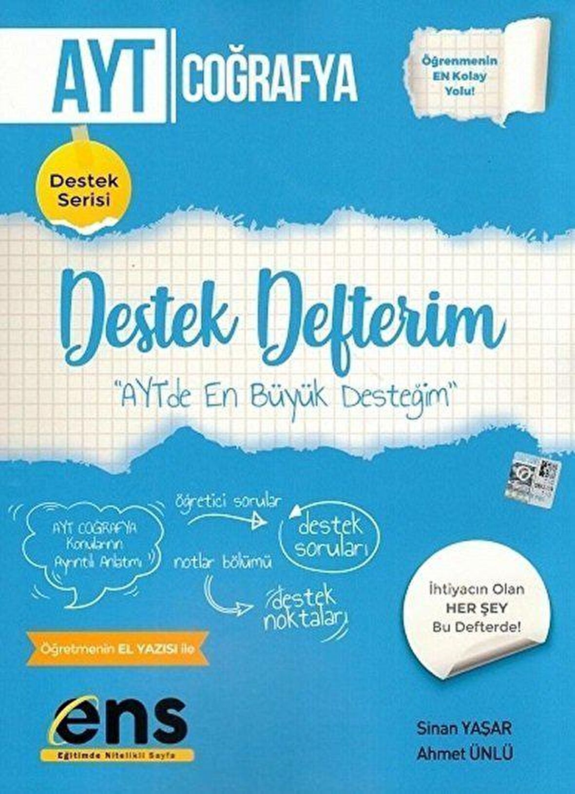 YKS AYT Coğrafya Destek Defterim Destek Serisi