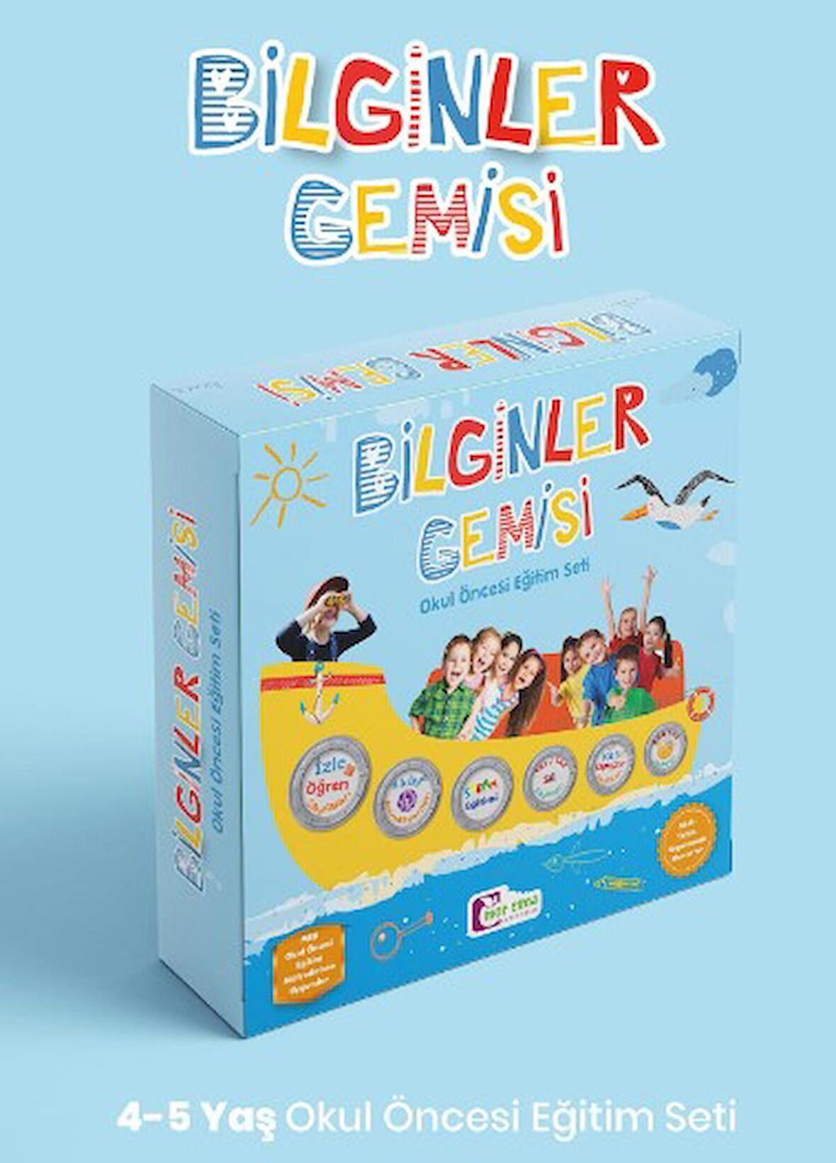 Bilginler Gemisi 4 5 Yaş Okul Öncesi Eğitim Seti Mor Elma Yayıncılık