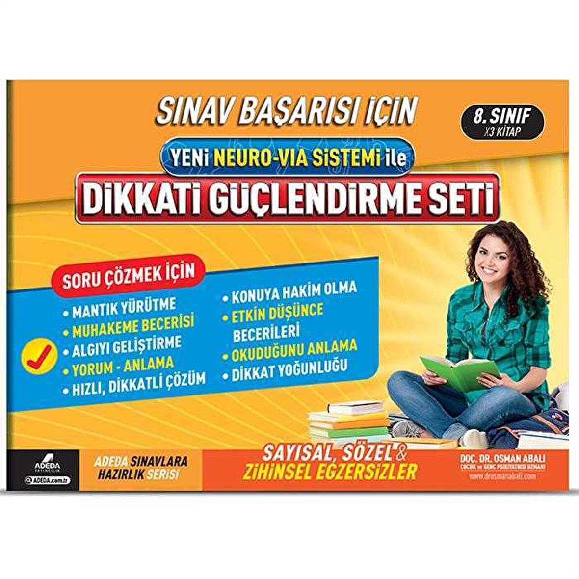 Sınav Başarısı İçin Yeni Neuro-Via Sistemi İle Dikkati Güçlendirme Seti 8. Sınıf (3 Kitap Takım)