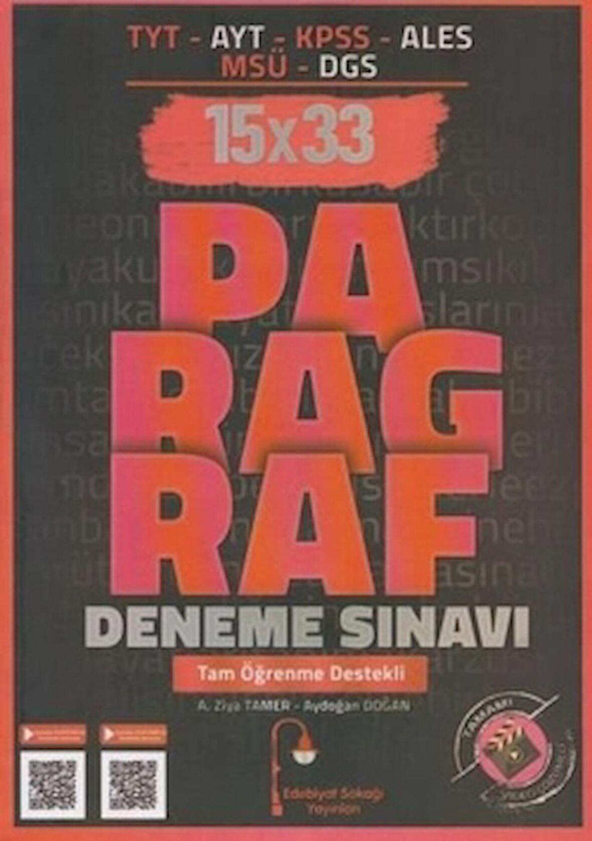 TYT AYT KPSS ALES MSÜ DGS Paragraf 15x33 Deneme