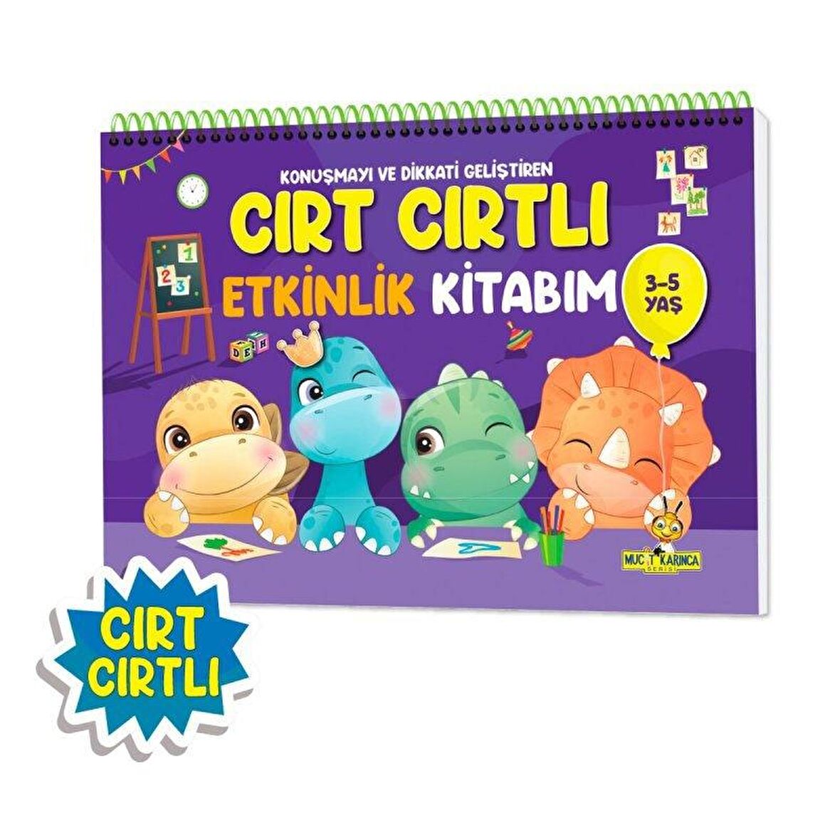 Konuşma Ve Dikkati Geliştiren Cırt Cırtlı Etkinlik Kitabım 3-5 Yaş