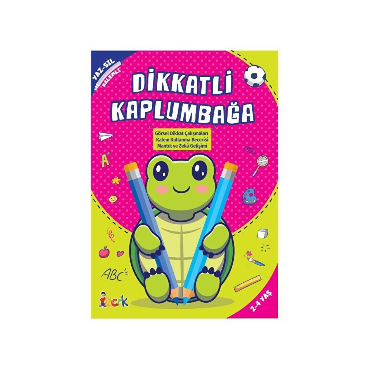 Dikkatli Kapumbağa - Yaz-Sil Kalemli