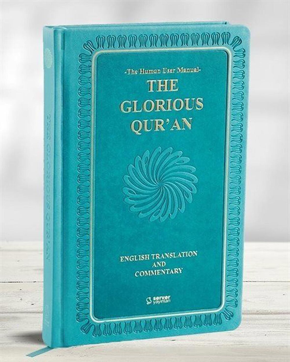 The Glorious Qur'an (İngilizce Meal + Mushaf) Orta Boy Ciltli - Taba