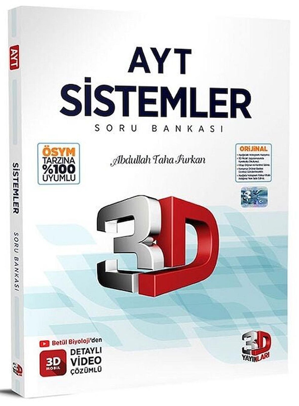 3D Yayınları YKS AYT Sistemler Soru Bankası Video Çözümlü 3D Yayınları