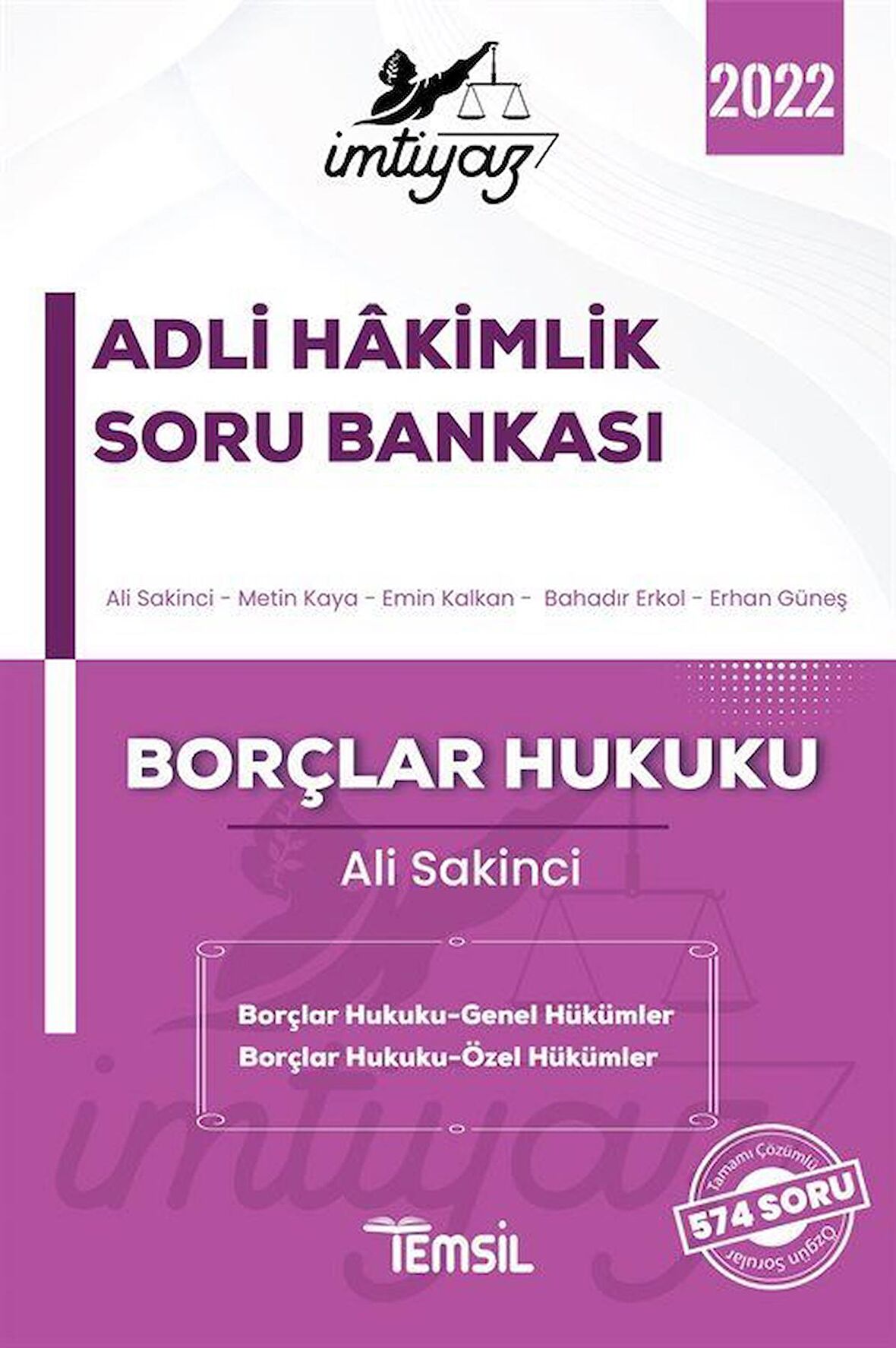 İmtiyaz Adli Hakimlik Soru Bankası Borçlar Hukuku