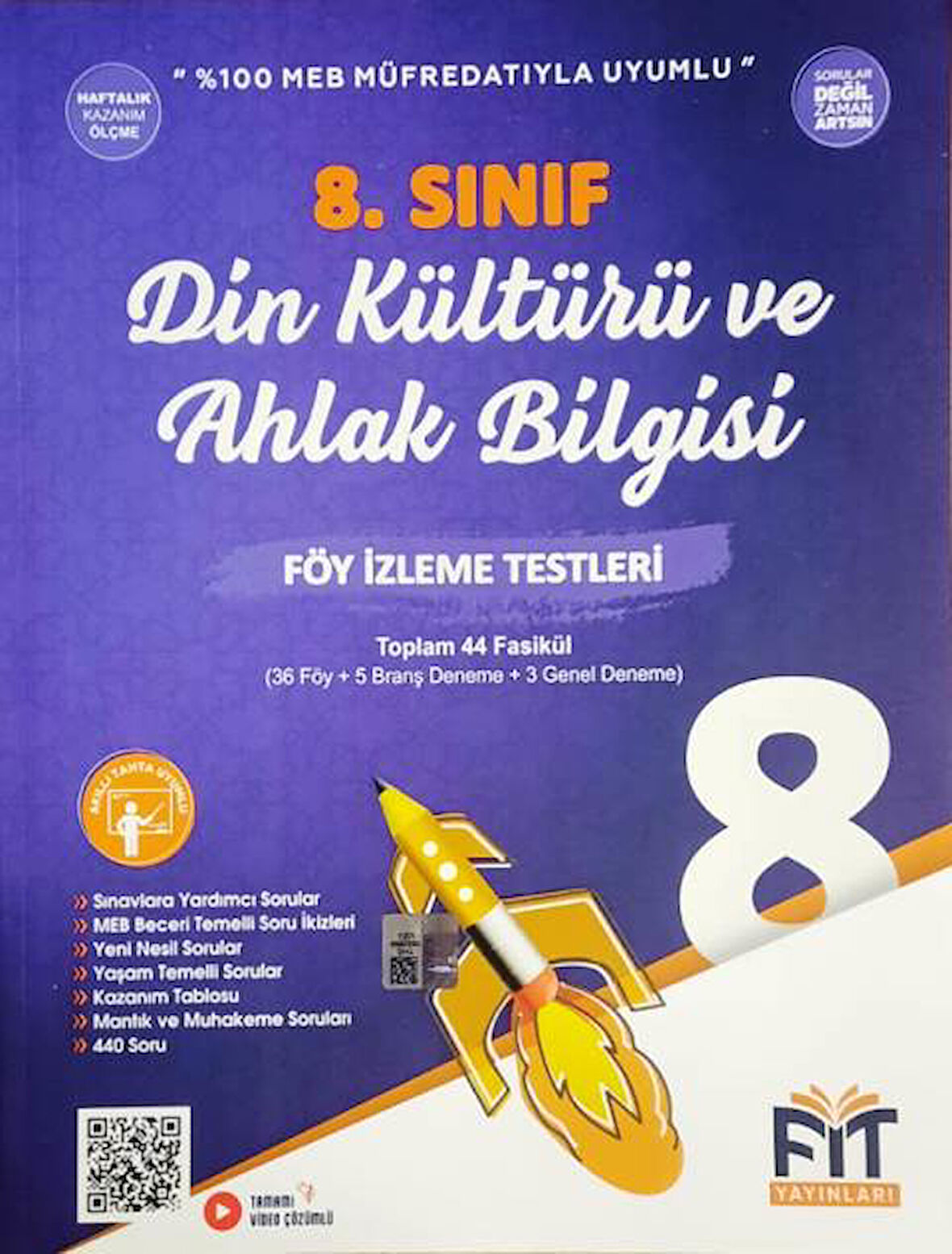 8. Sınıf LGS Din Kültürü ve Ahlak Bilgisi Föy İzleme Testleri 44 Fasikül


