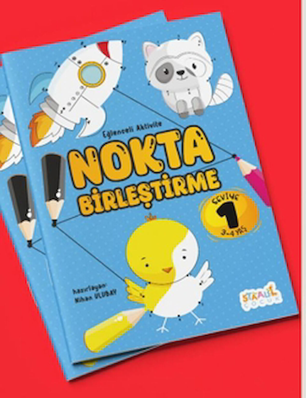 Eğlenceli Aktivite Nokta Birleştirme ‐ Boyama ve Aktivite Kitabı ‐ Seviye 1