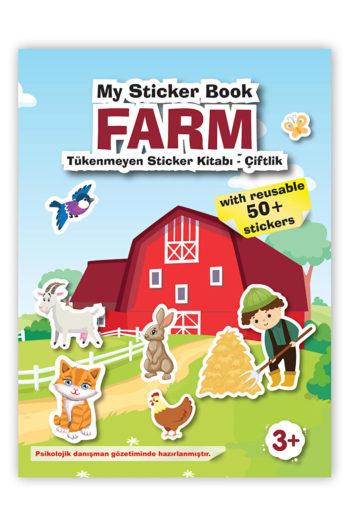 MY STİCKER BOOK '' FARM'' , TÜKENMEYEN STİCKER KİTABI ÇİFTLİK