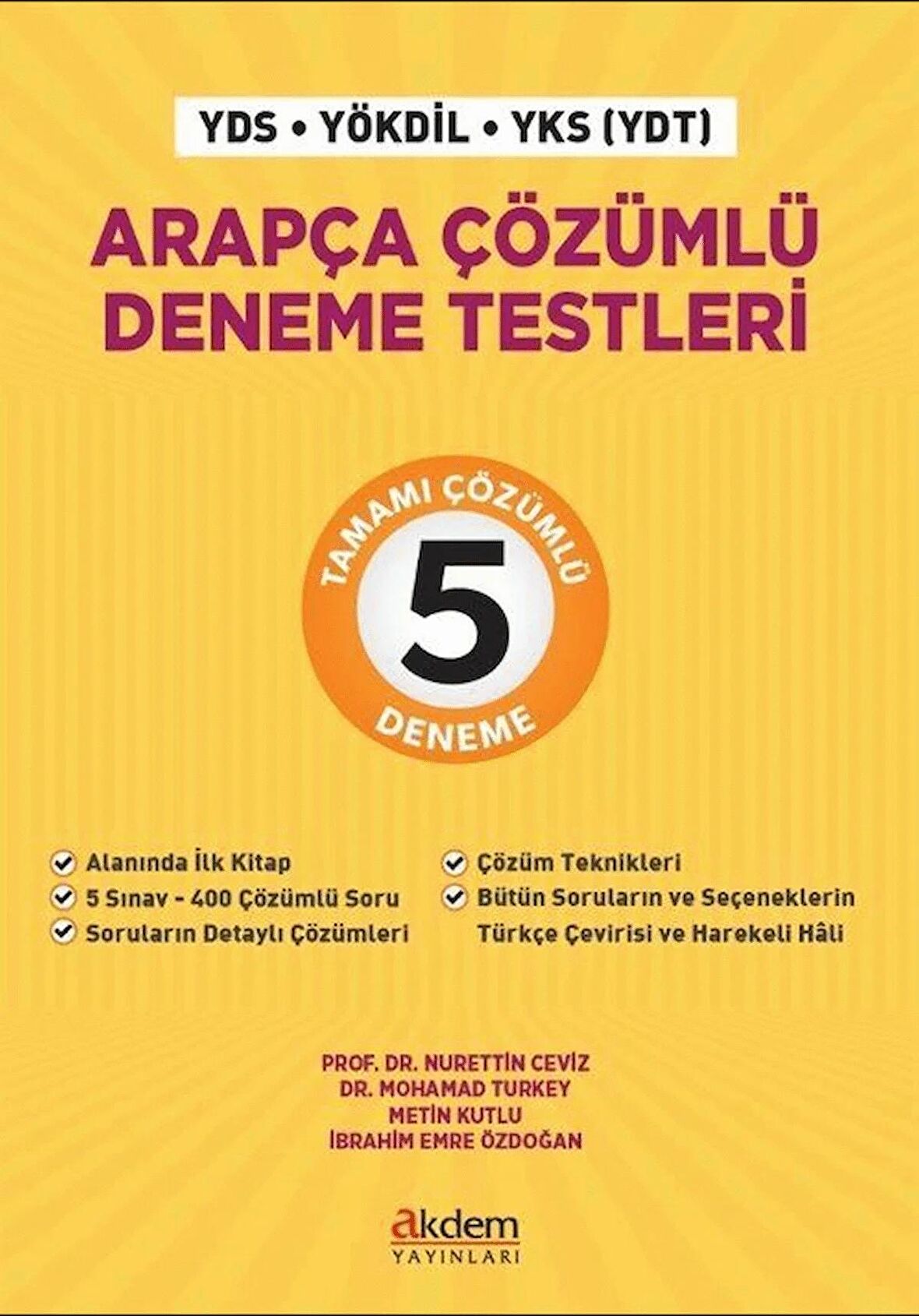 Arapça Çözümlü Deneme Testleri