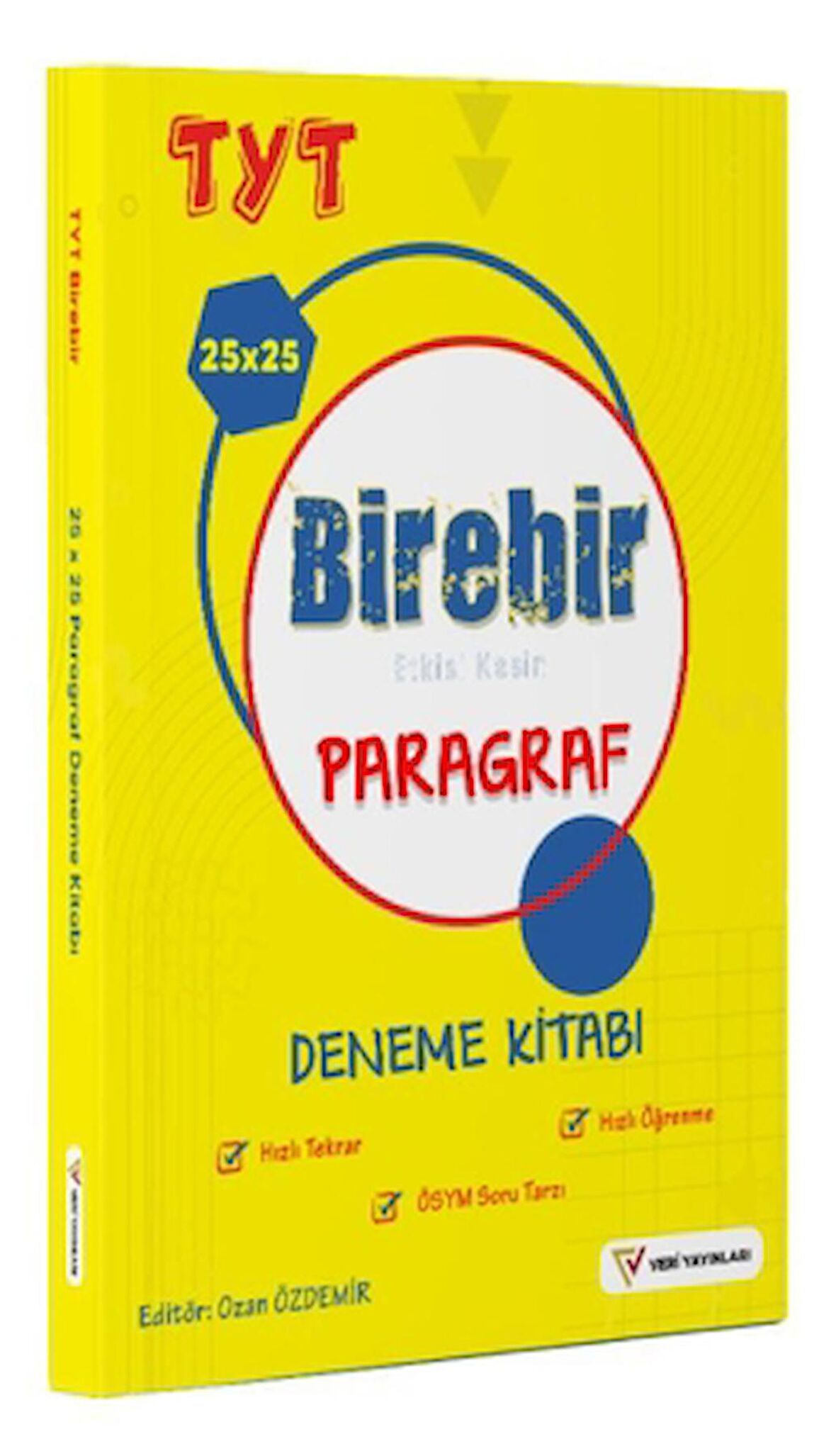 2023 YKS TYT Birebir Etkisi Kesin 25X25 Paragraf Deneme Kitabı Veri Yayınları