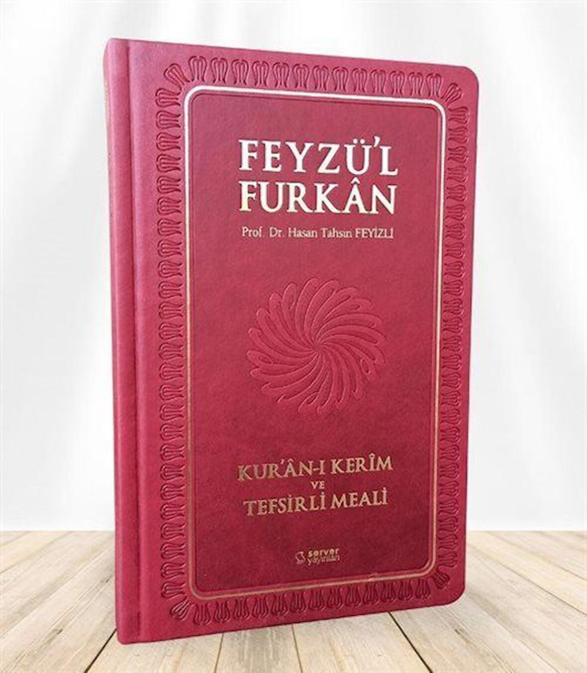 Feyzü'l Furkan Kur'an-ı Kerim ve Tefsirli Meali (Orta Boy - Mushaf ve Meal - Ciltli) Bordo