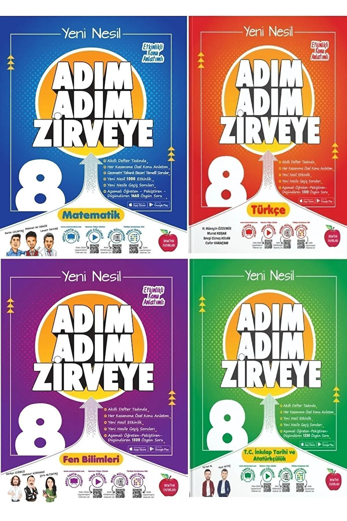 Newton 8.sınıf Lgs Adım Adım Zirveye 4'lü Konu Anlatım Set