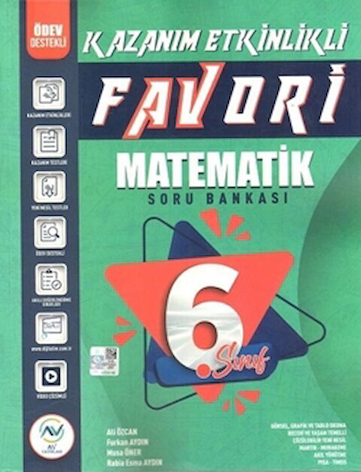 6. Sınıf Matematik Favori Serisi Kazanım Etkinlikli Soru Bankası