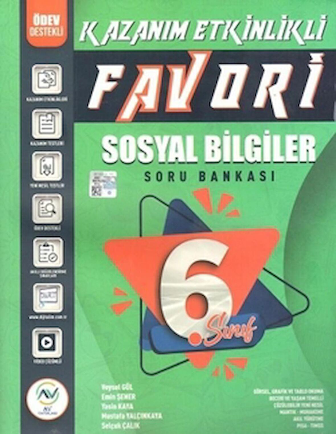 6. Sınıf Sosyal Bilgiler Favori Serisi Kazanım Etkinlikli Soru Bankası