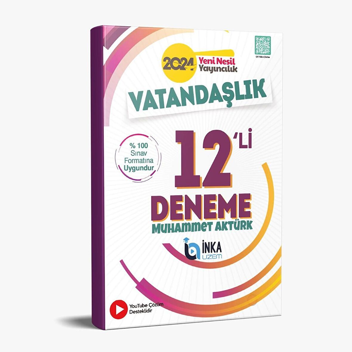 İnka Uzem 2024 KPSS Vatandaşlık 12 Deneme Video Çözümlü - Muhammet Aktürk İnka Uzem