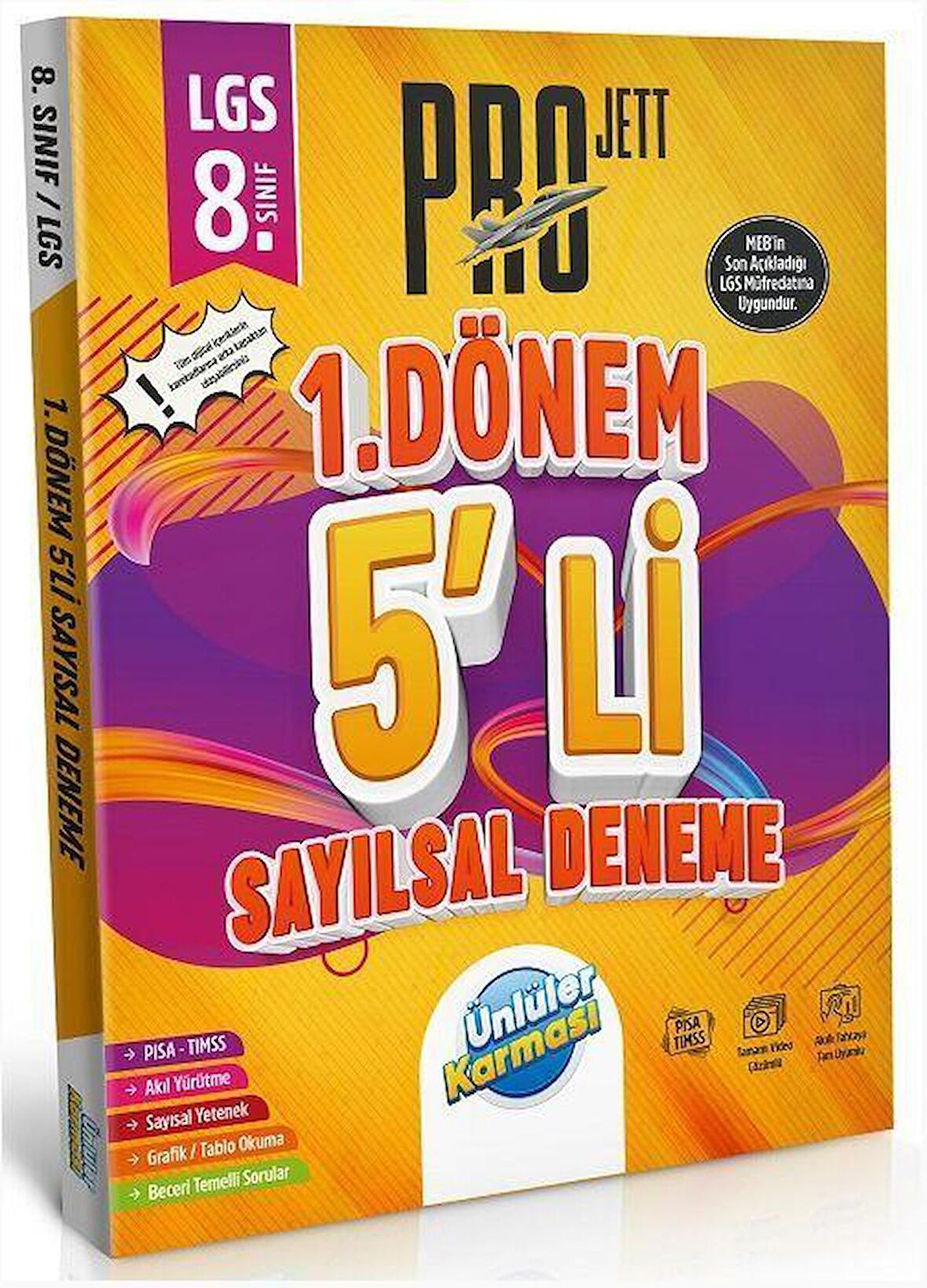 8. Sınıf LGS Sayısal 1. Dönem Pro JETT 5 li Deneme