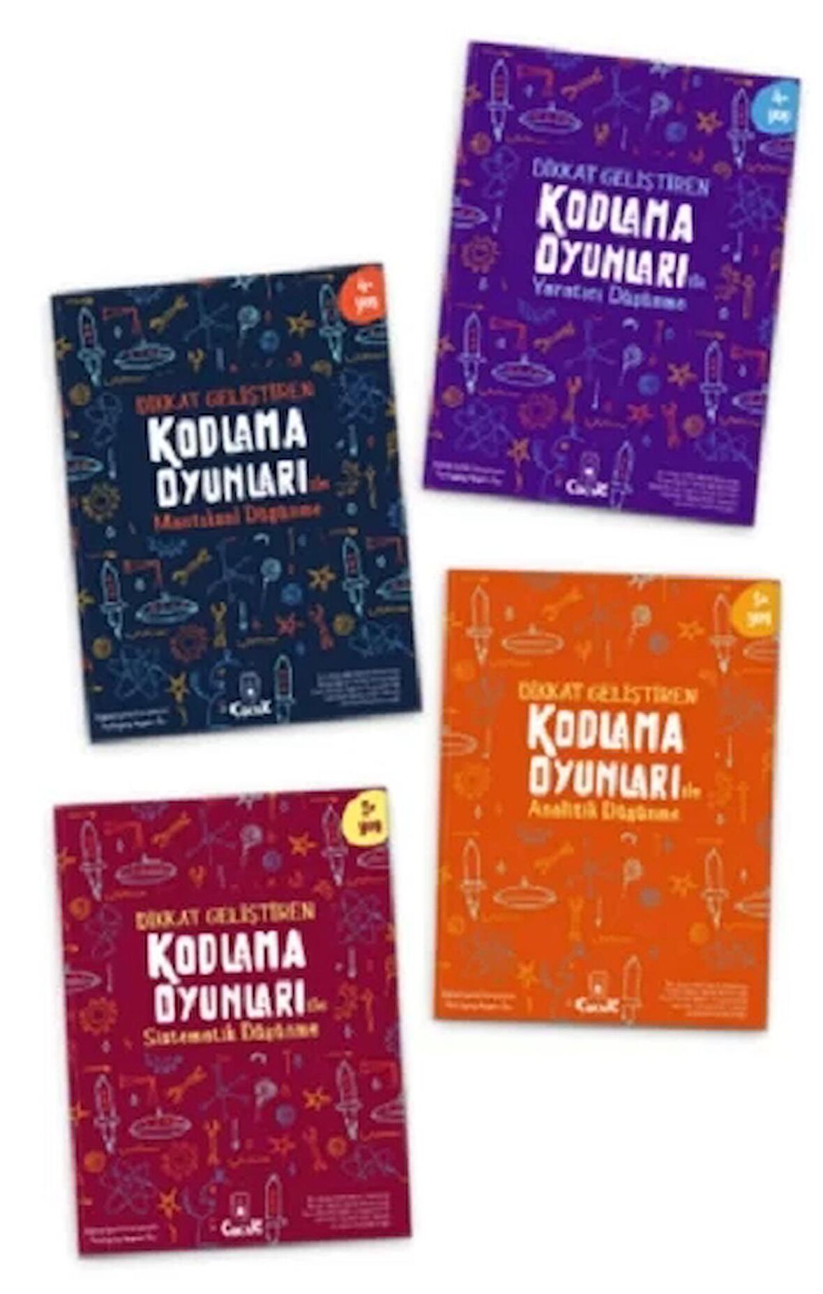 Dikkat Geliştiren Kodlama Oyunları Serisi (4 Kitap)