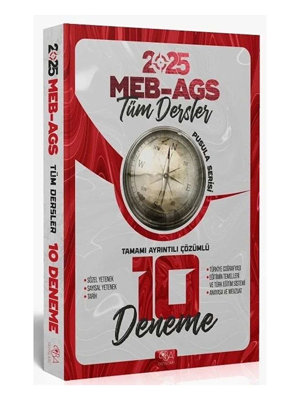 CBA Yayınları 2025 MEB-AGS Tüm Dersler 10 Deneme Çözümlü CBA Yayınları