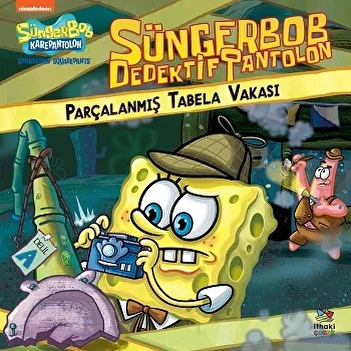 Sünger Bob Dedektif Pantolon Parçalanmış Tabela Vakası