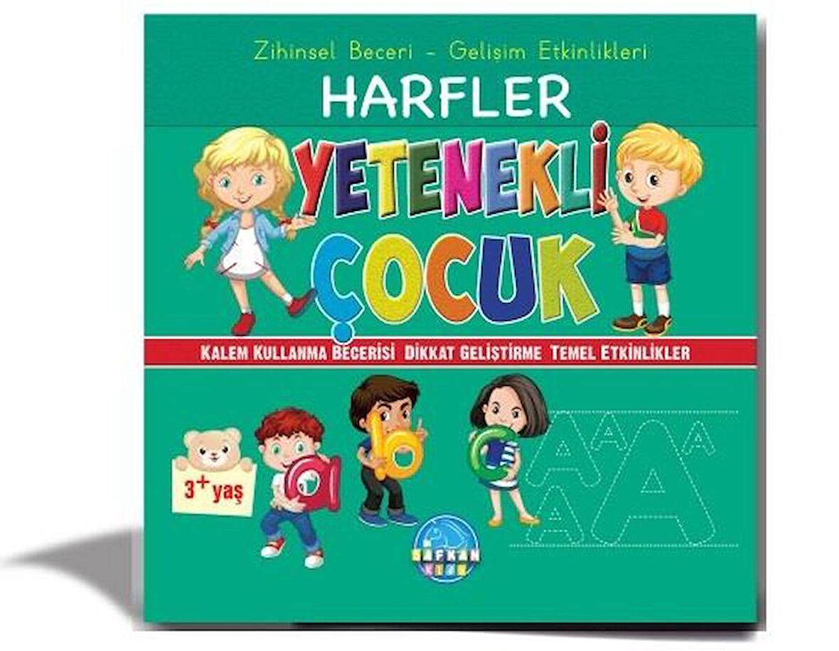 Safkan Kids Okul Öncesi Yetenekli Çocuk Harfler 3+ 