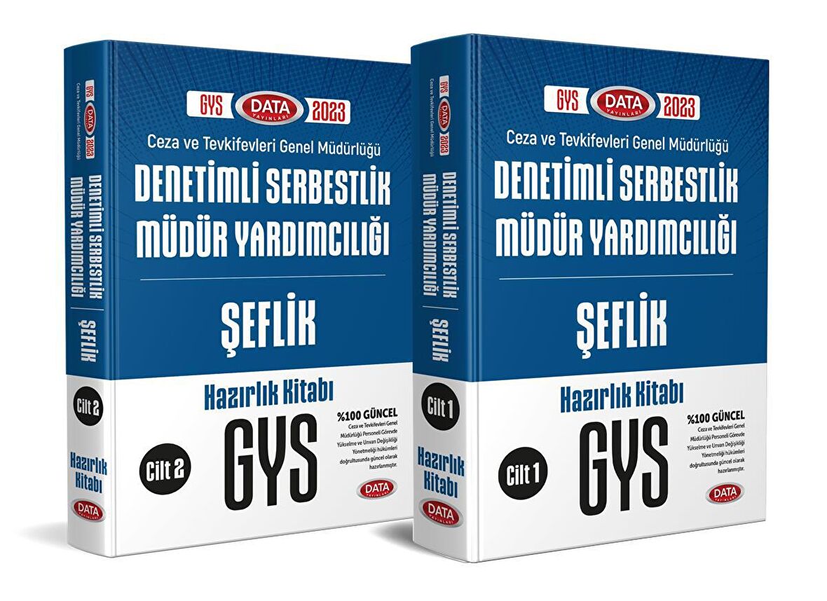 2023 GYS Ceza ve Tevkifevleri Şeflik ve Denetimli Serbestlik Müdür Yardımcılığı Hazırlık Kitabı Data Yayınları