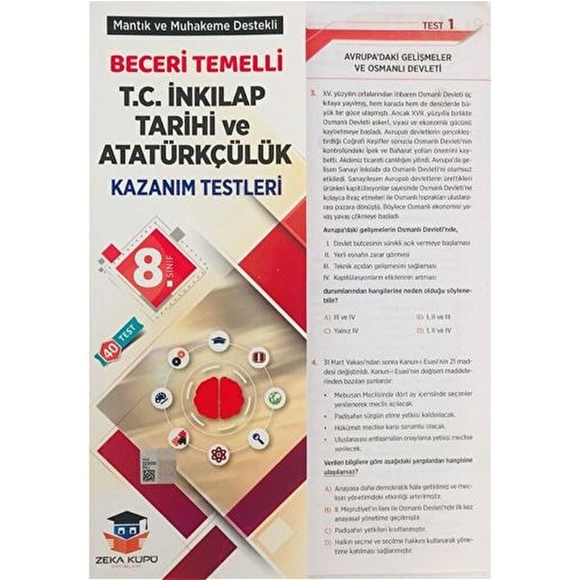 8. Sınıf T.C. İnkılap Tarihi ve Atatürkçülük Beceri Temelli Kazanım Testleri