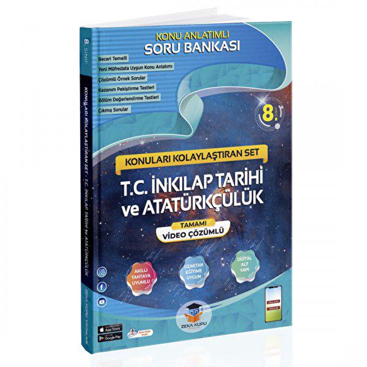 8. Sınıf T.C. İnkılap Tarihi ve Atatürkçülük Konu Anlatımlı Soru Bankası Video Çözümlü