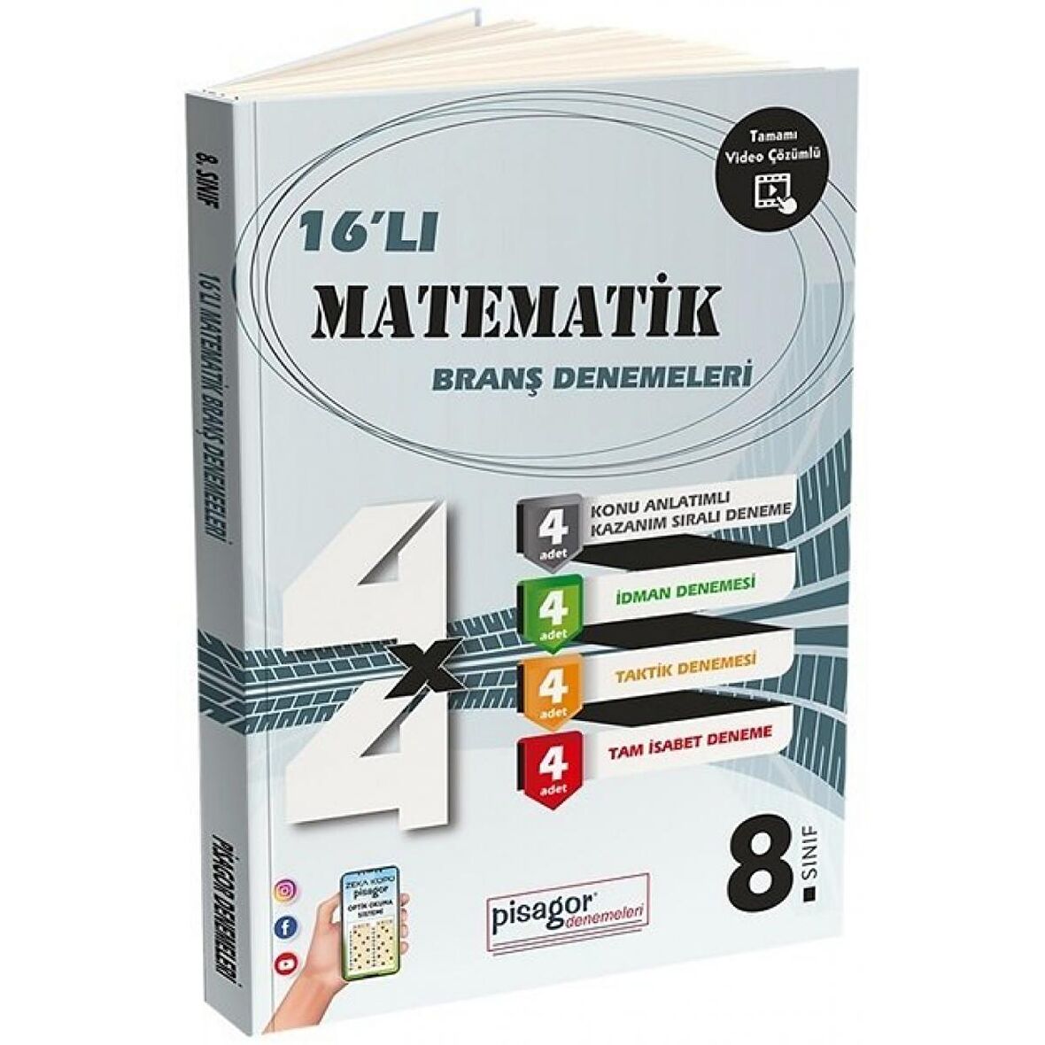 8. Sınıf Pisagor 16'lı Matematik Branş Denemeleri