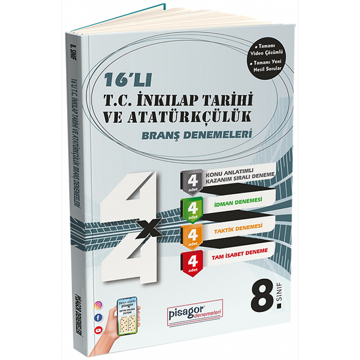 8. Sınıf Pisagor 16'lı İnkılap Tarihi ve Atatürkçülük Denemesi