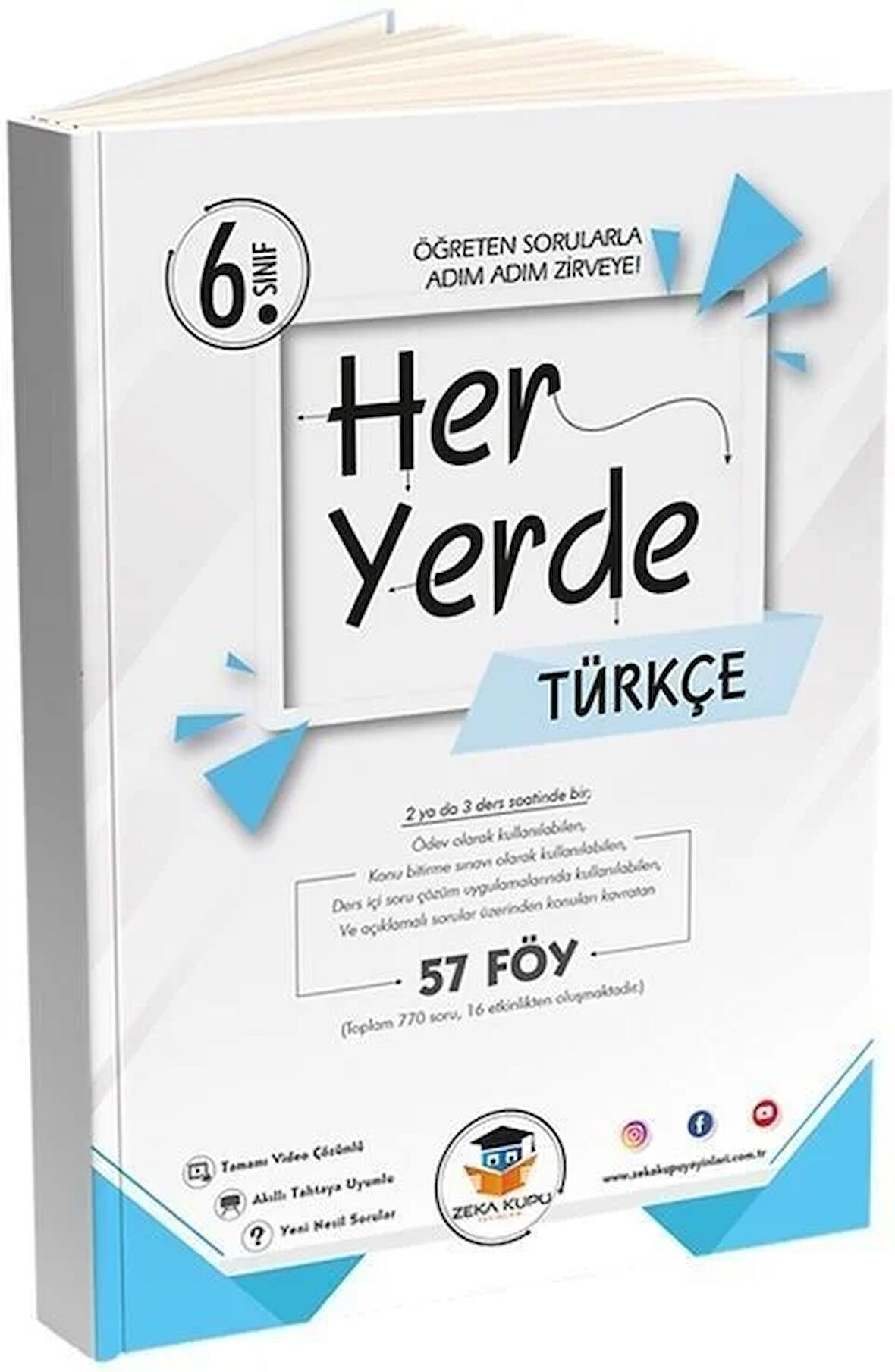 ZEKAKÜPÜ 6.SINIF HERYERDE TÜRKÇE 57 FÖY ÖĞRETEN SORULARLA ADIM ADIM ZİRVEYE