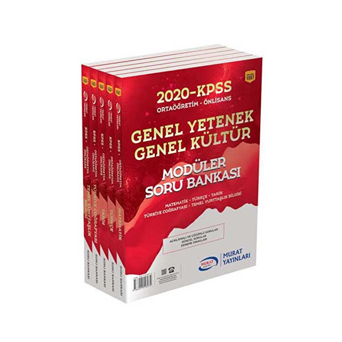 Murat Yayınları 2020 KPSS Ortaöğretim Ön Lisans Genel Yetenek Genel Kültür Modüler Soru Bankası Seti
