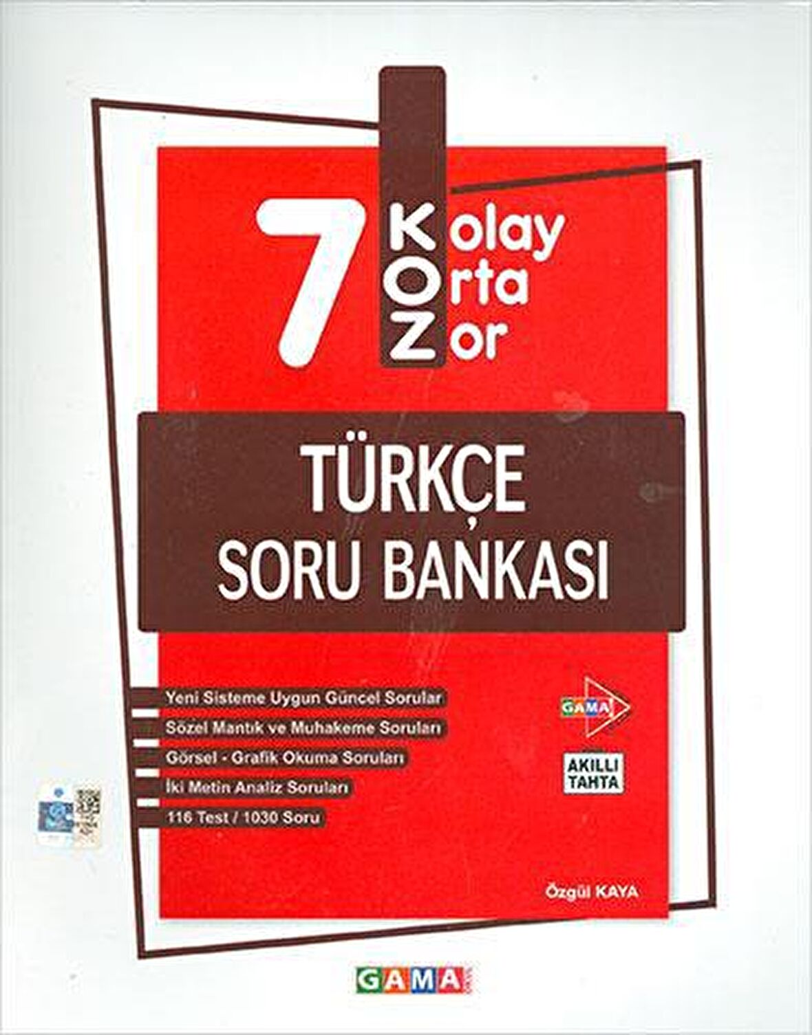 Gama Okul 7.Sınıf Koz Türkçe Soru Bankası