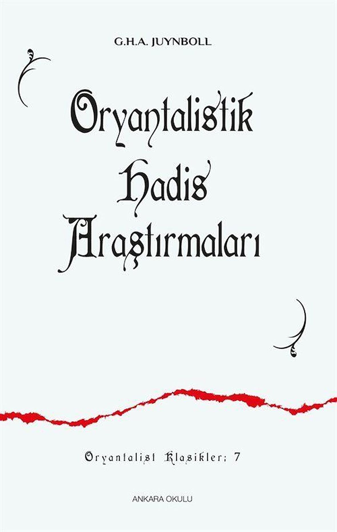 Oryantalistik Hadis Araştırmaları / Gautier Herald A. Juynboll