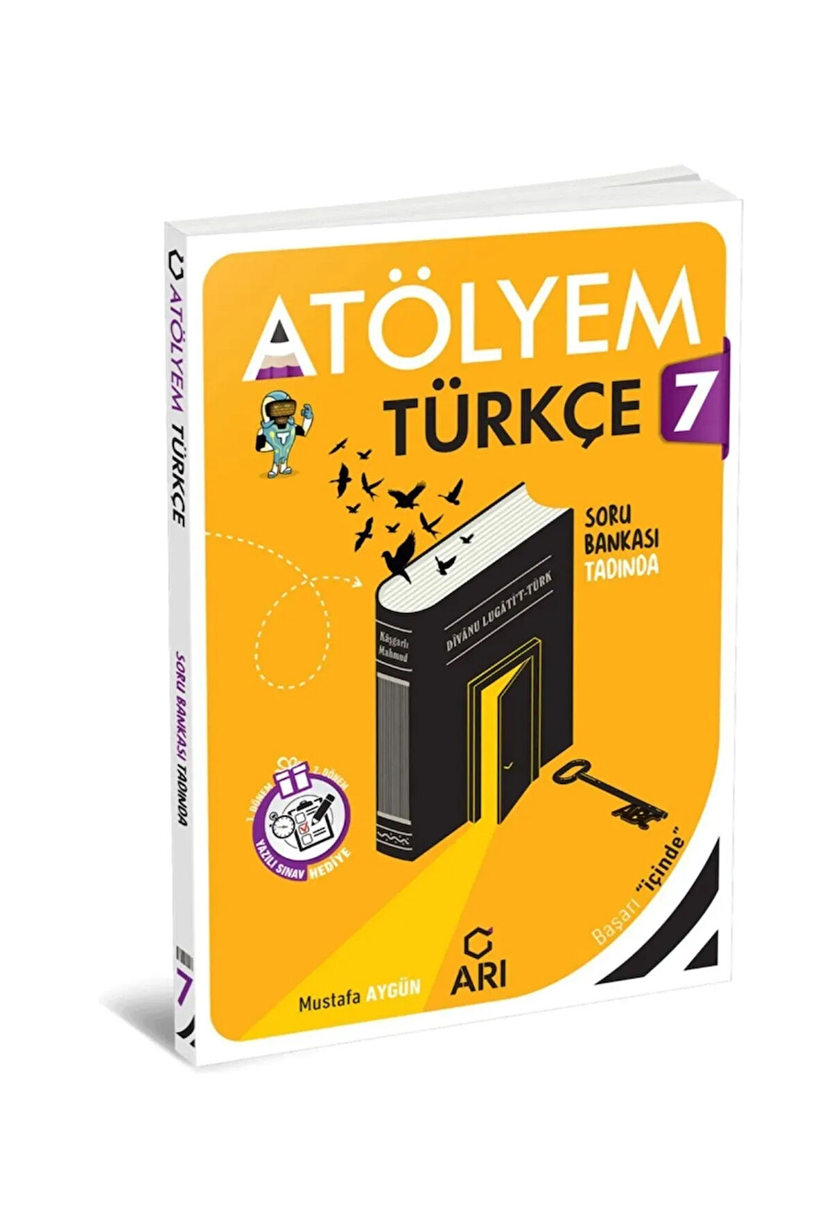 Arı yayınları 7. Sınıf Türkçe Atölyem (1.Dönem ve 2.Dönem Yazılı Sınav Kitapçığı Hediye)