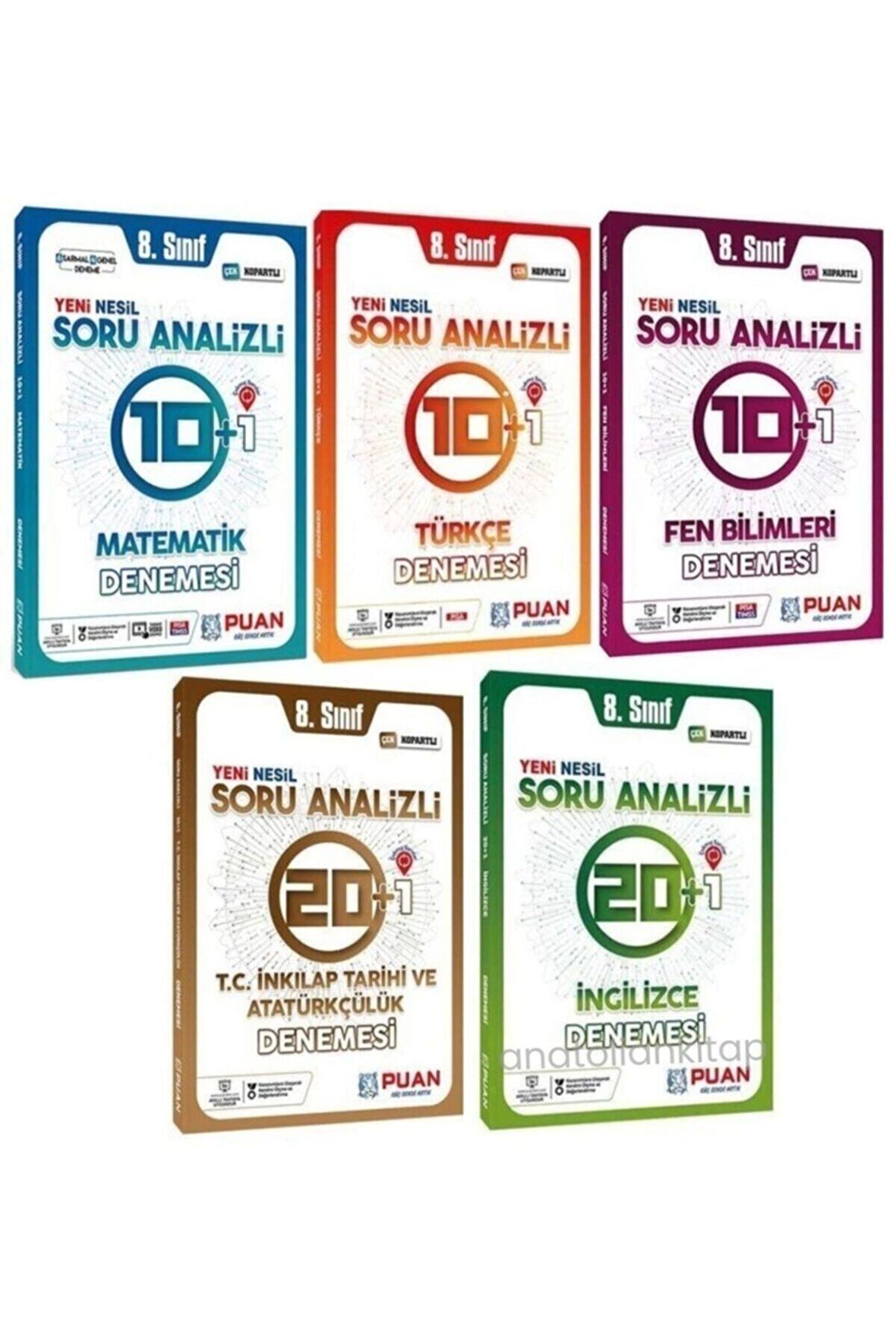 Puan Yayınları 8. Sınıf Tüm Dersler Deneme Seti
