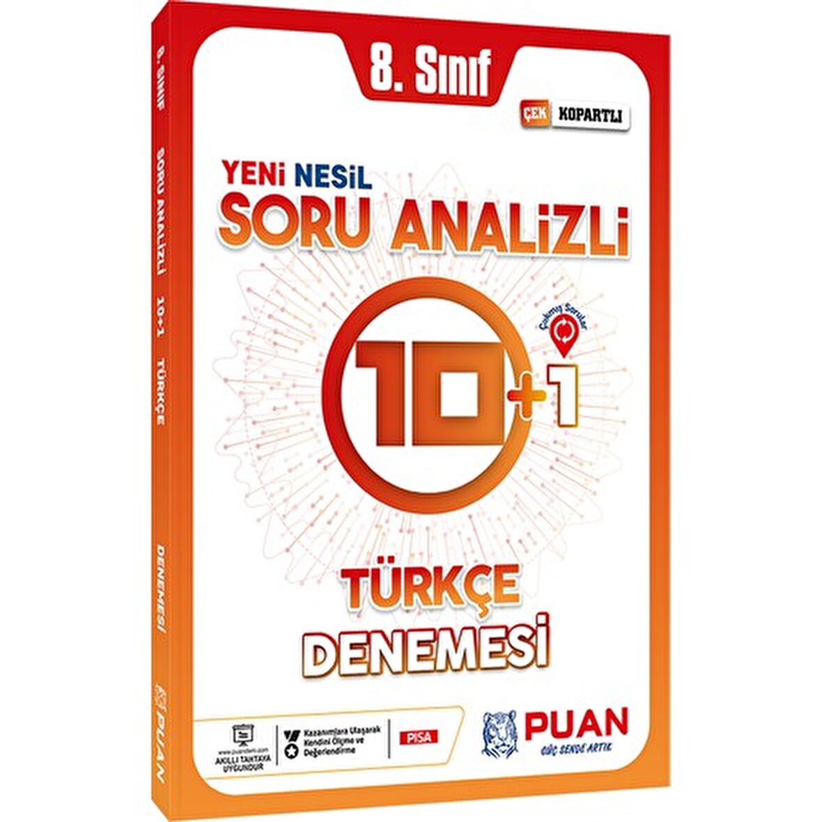 8.Sınıf LGS Türkçe Soru Analizli 10+1 Deneme Puan Yayınları