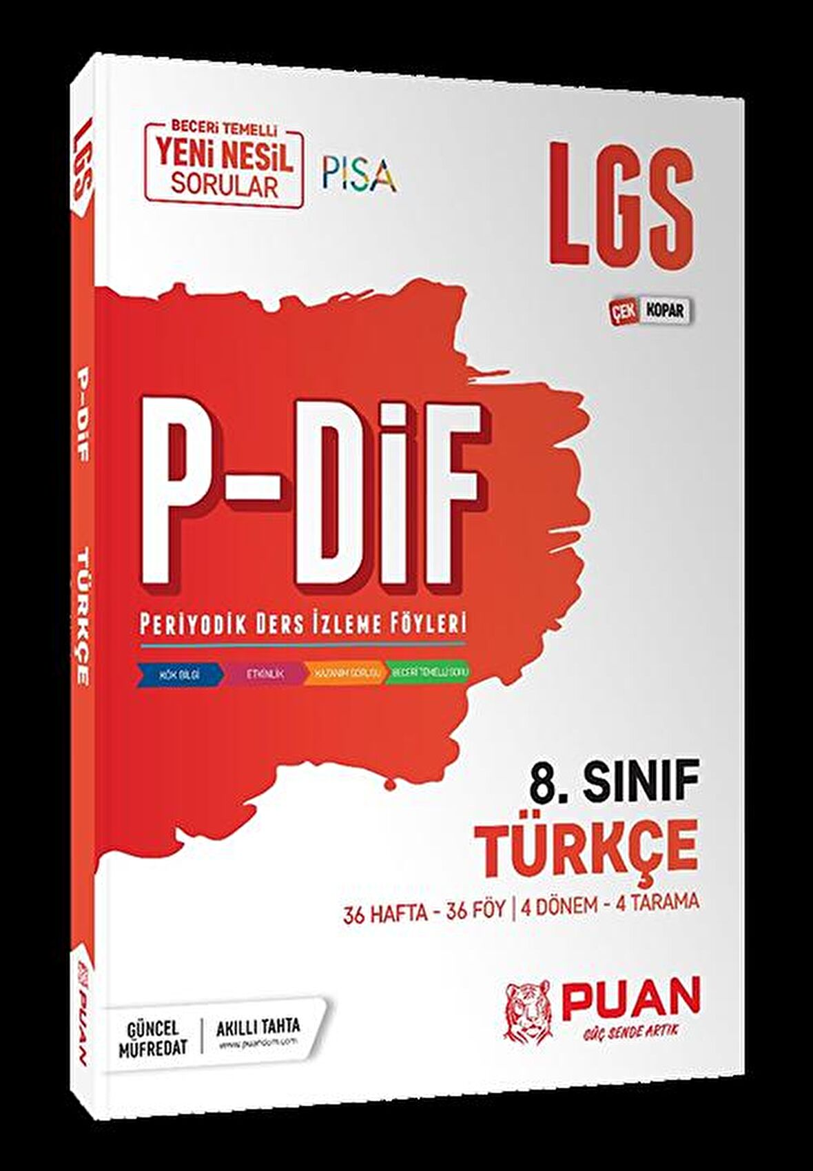 Puan Yayınları 8. Sınıf Türkçe Lgs P-Dif Konu Anlatımlı