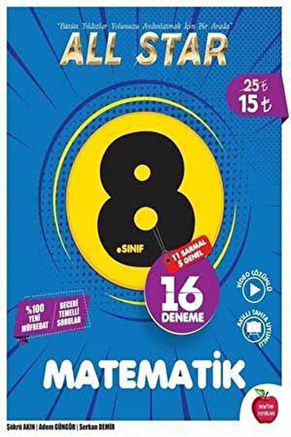 Newton 8. Sınıf LGS Matematik All Star 16 Deneme Newton Yayınları